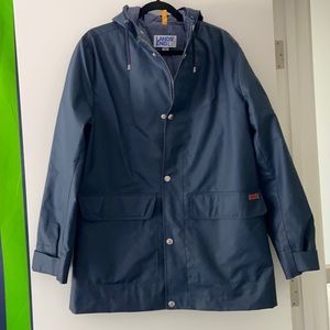 Lands’ End Lined Navy Raincoat